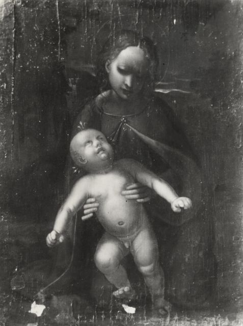 Anonimo — Maestro della Pietà di Stoccolma - sec. XVI - Madonna con Bambino — insieme